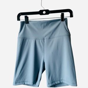 CRZ YOGA Women's Sky Blue Bike Shorts